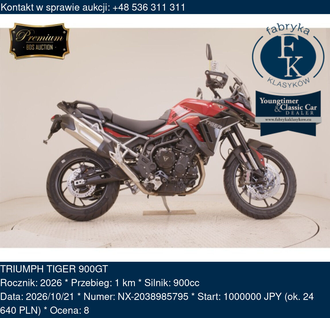 TRIUMPH TIGER 900GT 2026 - zdjęcie 2