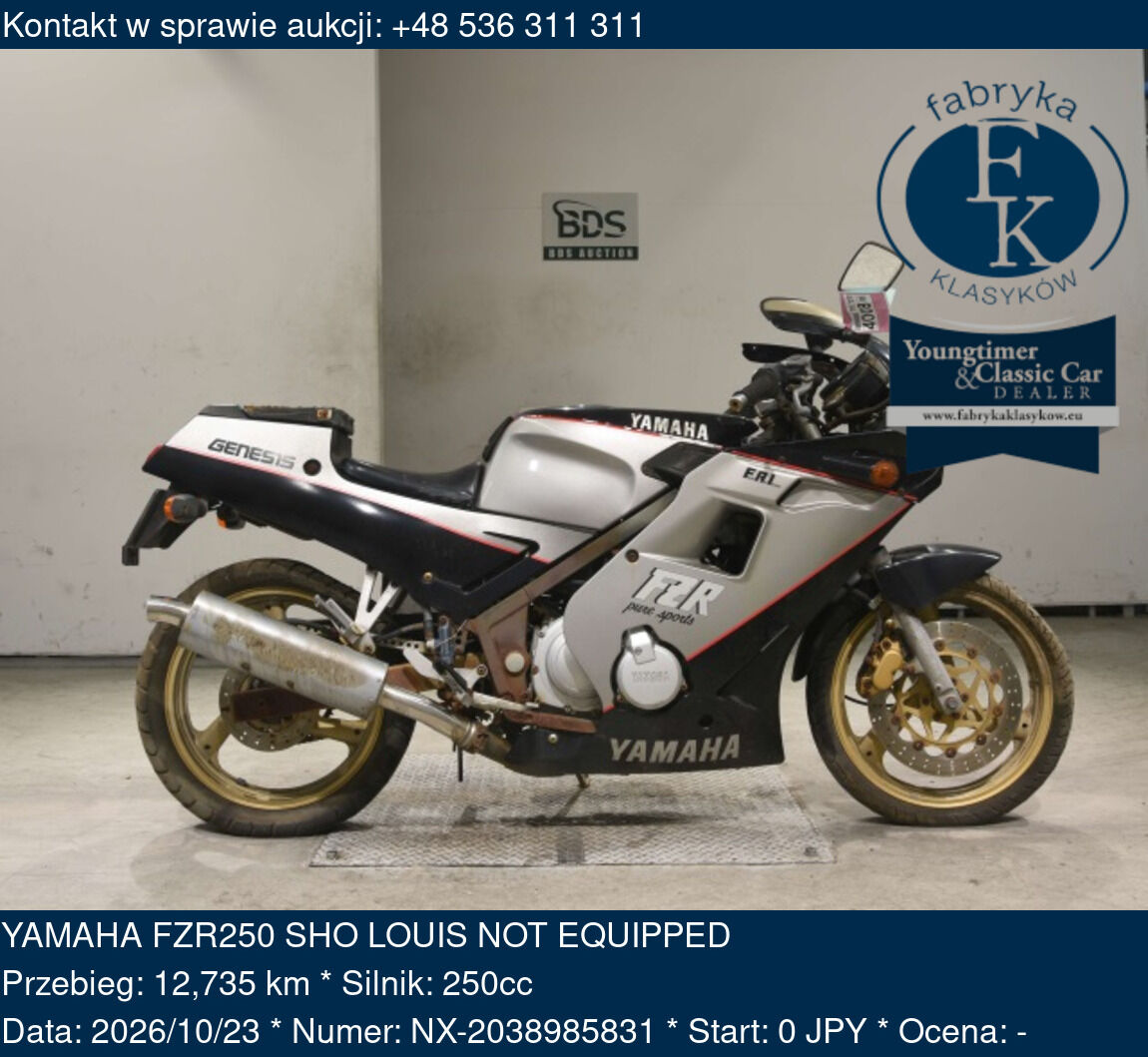 YAMAHA FZR250 SHO LOUIS NOT EQUIPPED - zdjęcie 2
