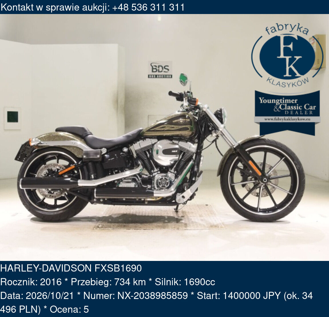 HARLEY-DAVIDSON FXSB1690 2016 - zdjęcie 2