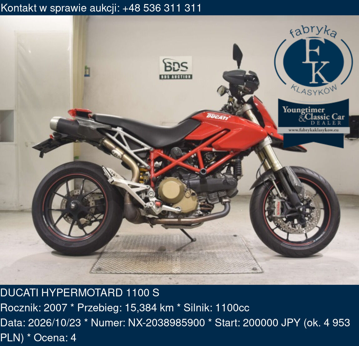 DUCATI HYPERMOTARD 1100 S 2007 - zdjęcie 2