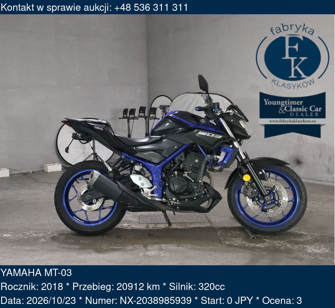 YAMAHA MT-03 2018 - zdjęcie 2