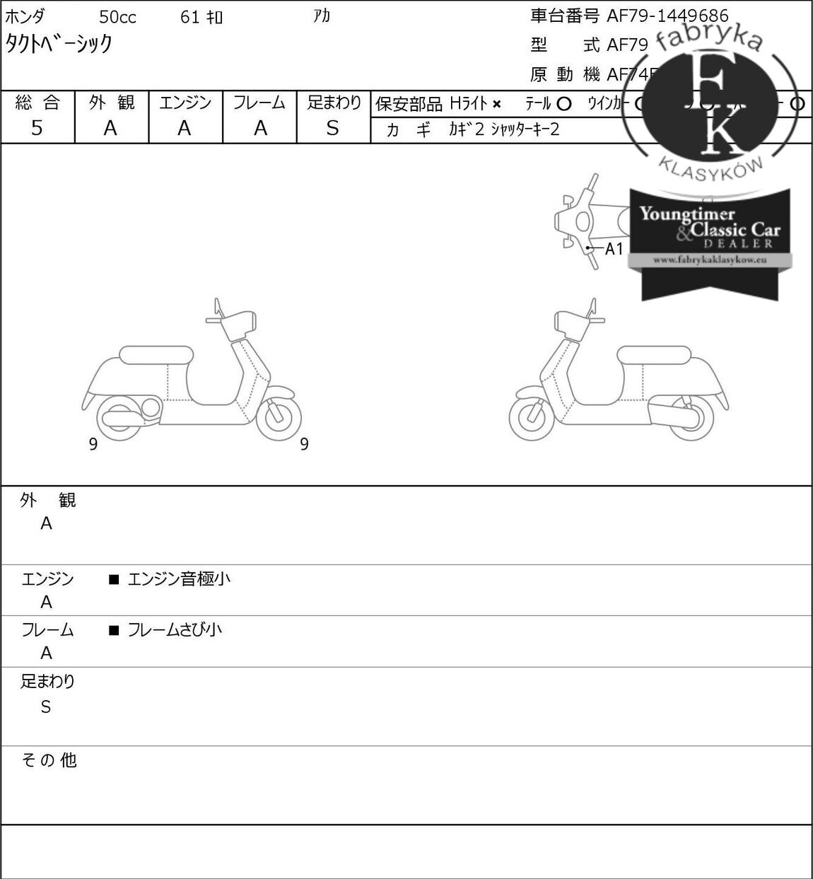 HONDA TACT BASIC  - zdjęcie 7