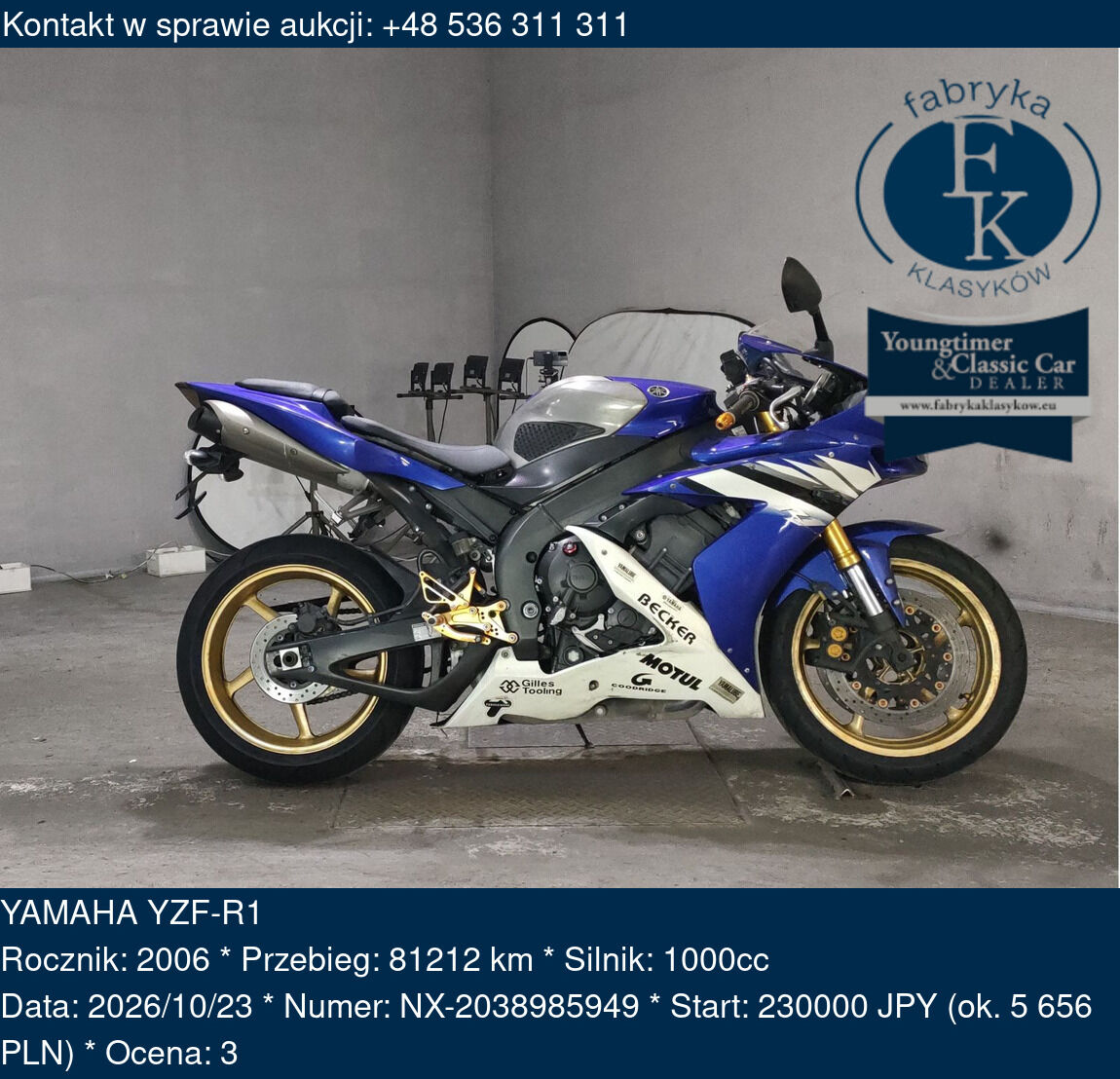 YAMAHA YZF-R1 2006 - zdjęcie 2
