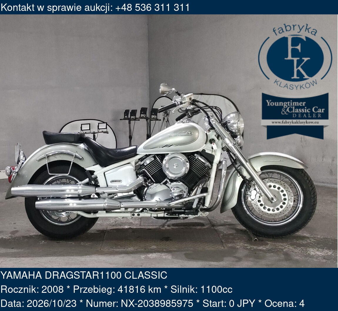 YAMAHA DRAGSTAR1100 CLASSIC 2008 - zdjęcie 2