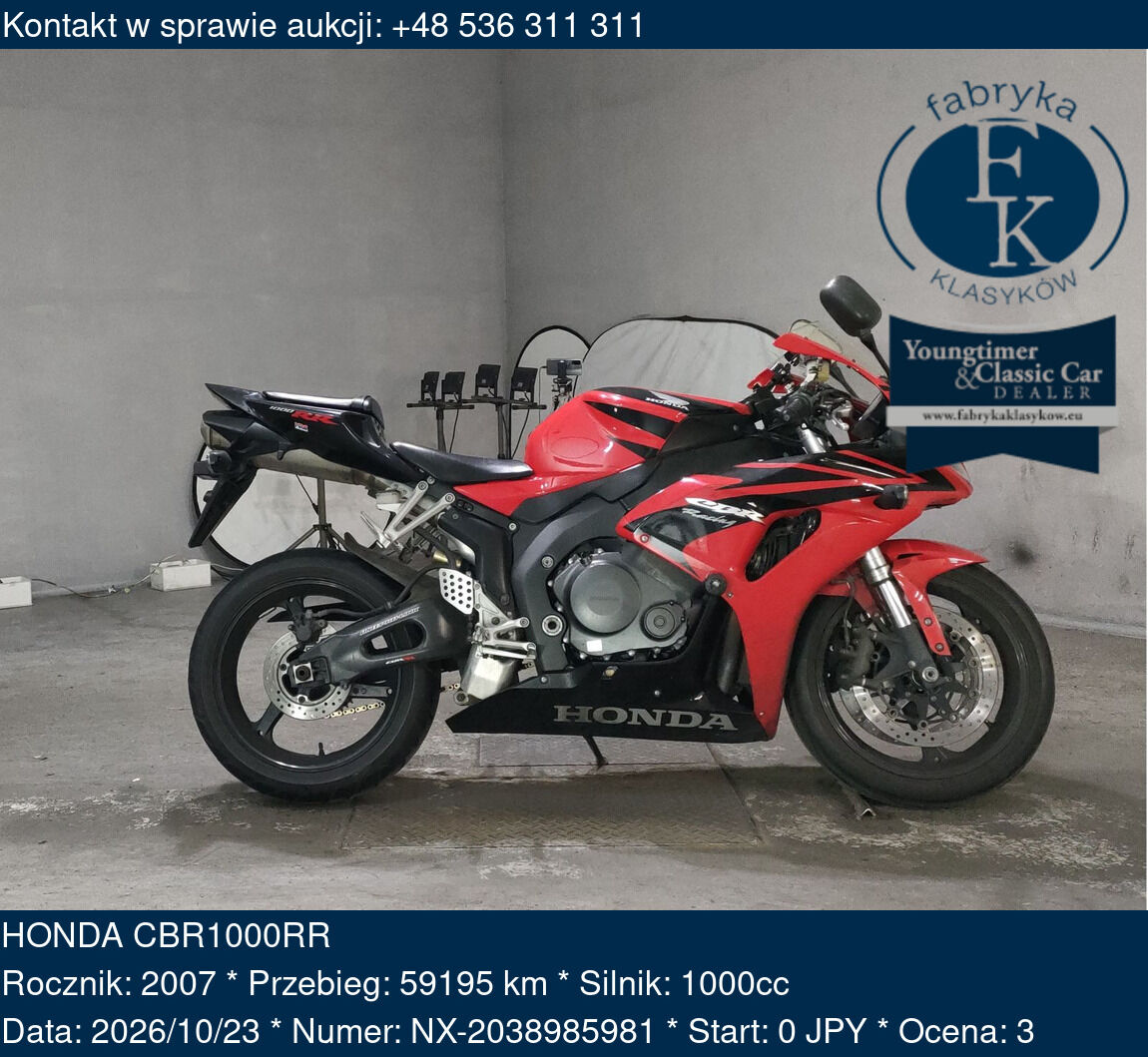 HONDA CBR1000RR 2007 - zdjęcie 2