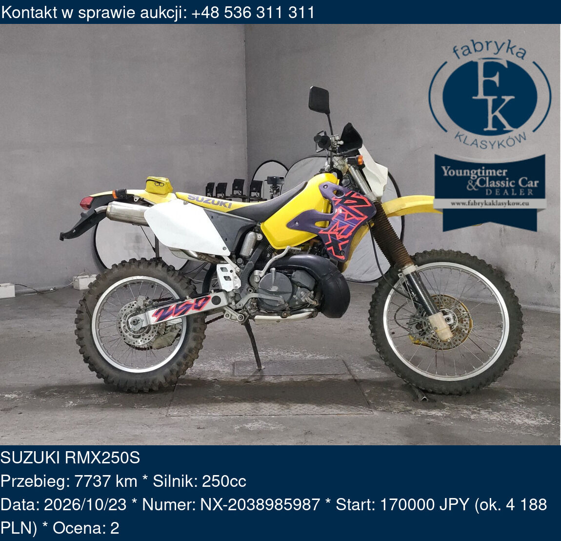 SUZUKI RMX250S  - zdjęcie 2