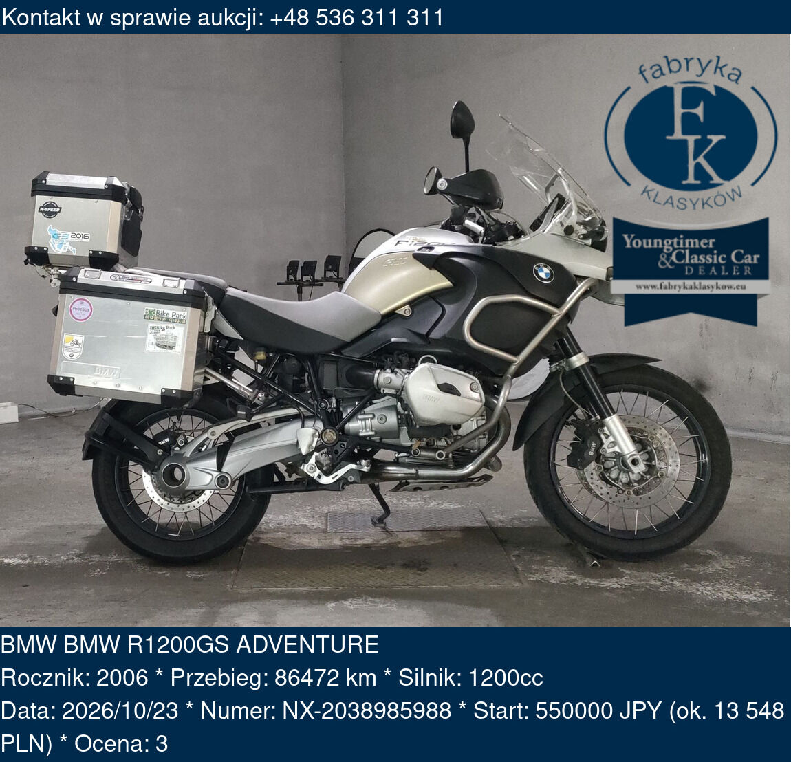 BMW BMW R1200GS ADVENTURE 2006 - zdjęcie 2