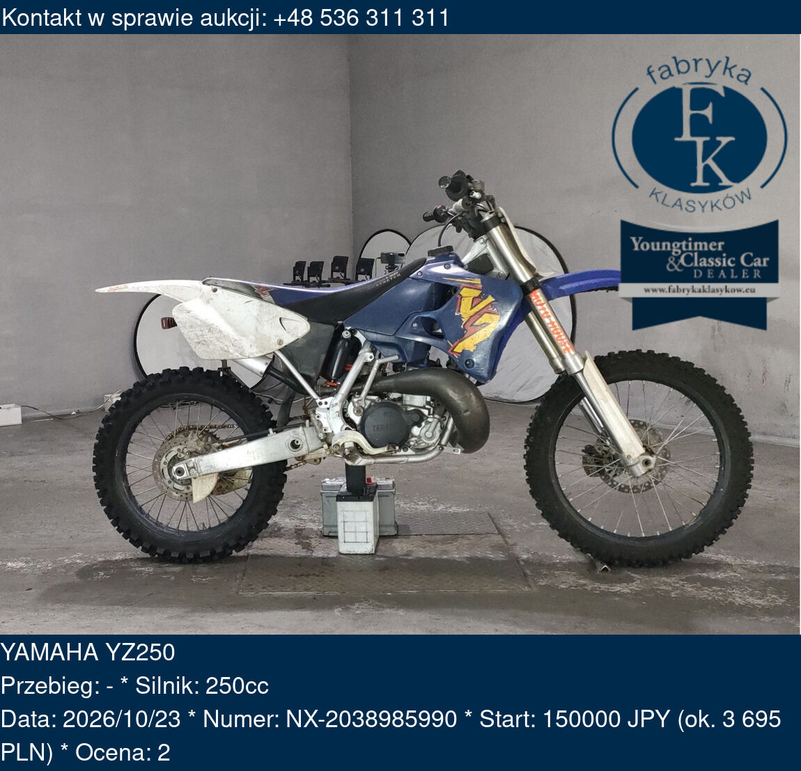 YAMAHA YZ250  - zdjęcie 2