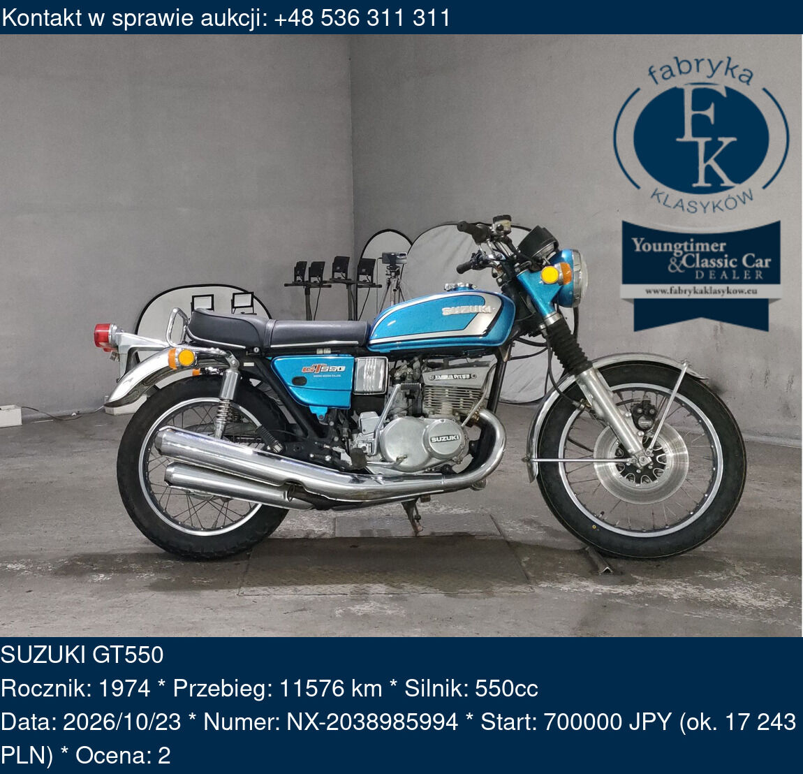 SUZUKI GT550 1974 - zdjęcie 2