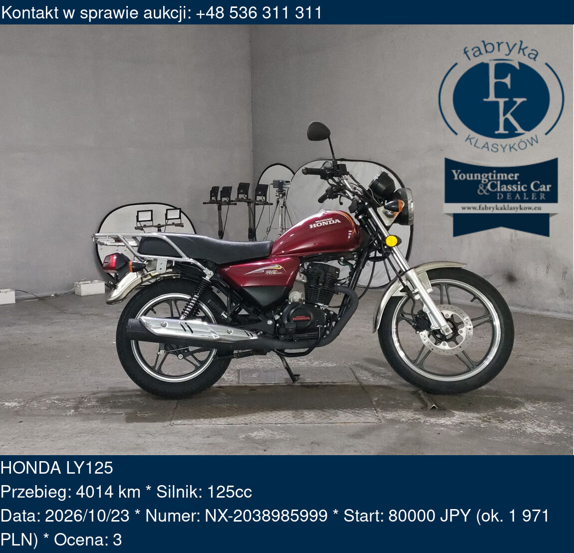 HONDA LY125  - zdjęcie 2