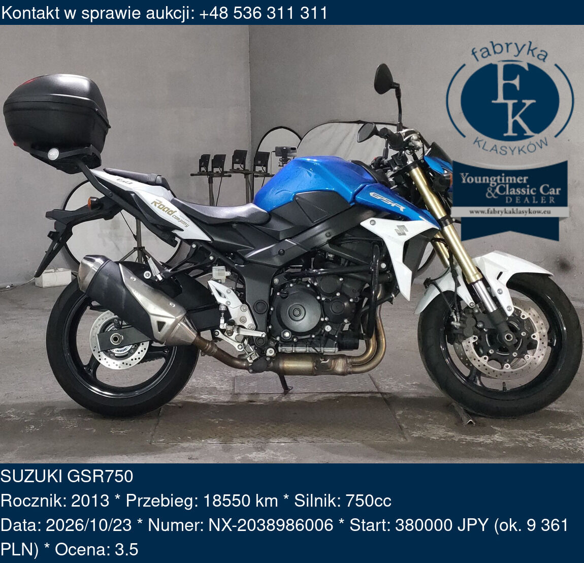 SUZUKI GSR750 2013 - zdjęcie 2