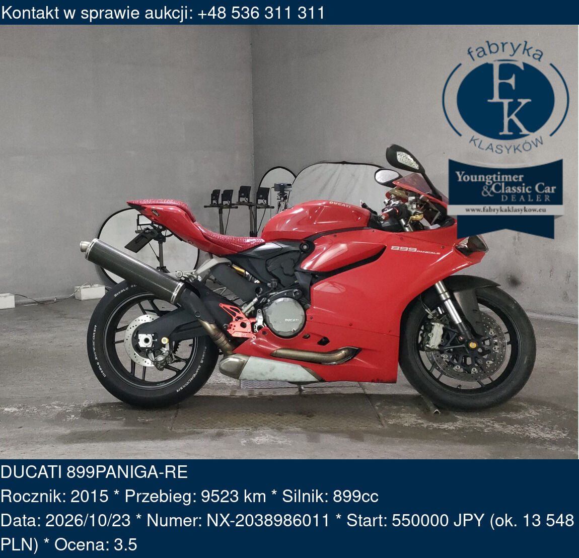 DUCATI 899PANIGA-RE 2015 - zdjęcie 2