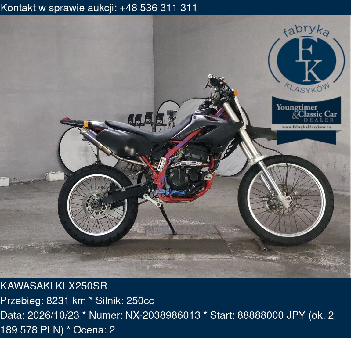 KAWASAKI KLX250SR  - zdjęcie 2