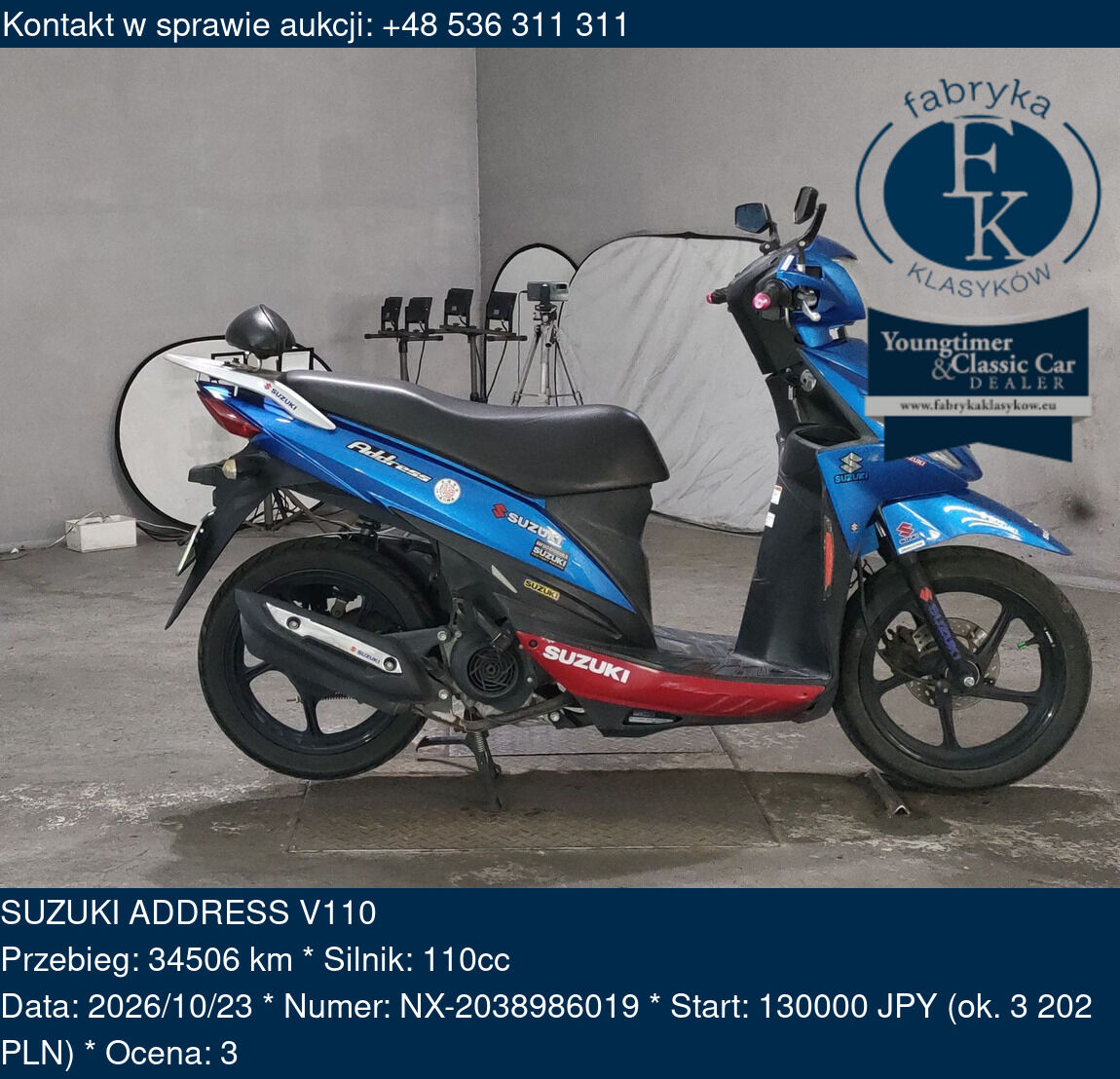 SUZUKI ADDRESS V110  - zdjęcie 2