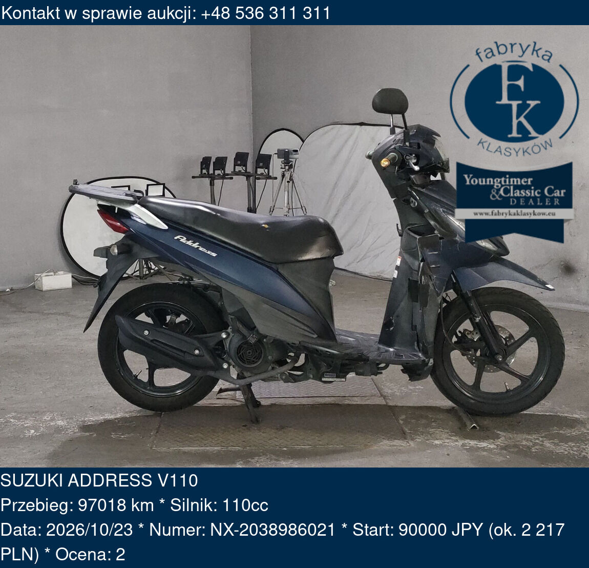 SUZUKI ADDRESS V110  - zdjęcie 2