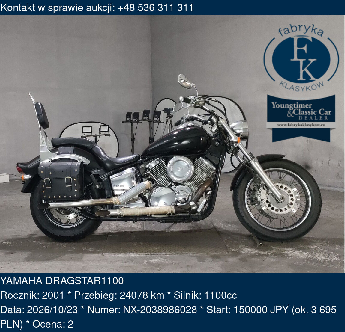 YAMAHA DRAGSTAR1100 2001 - zdjęcie 2