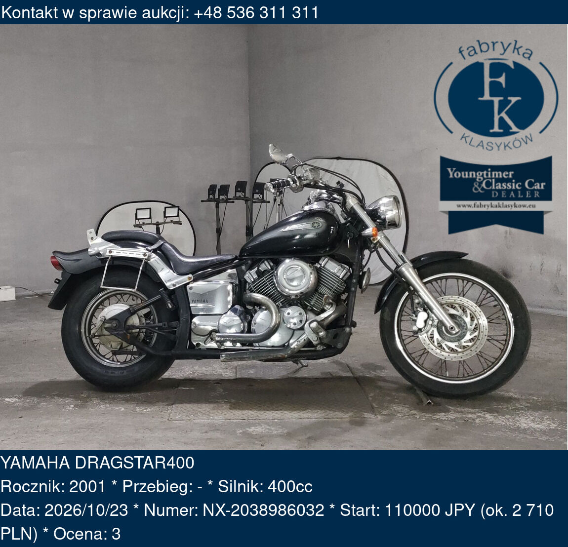 YAMAHA DRAGSTAR400 2001 - zdjęcie 2