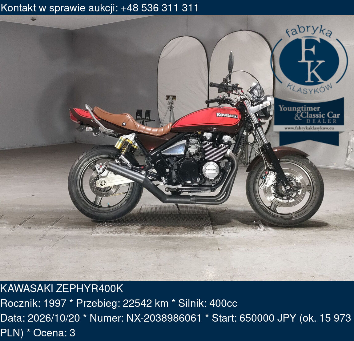 KAWASAKI ZEPHYR400K 1997 - zdjęcie 2