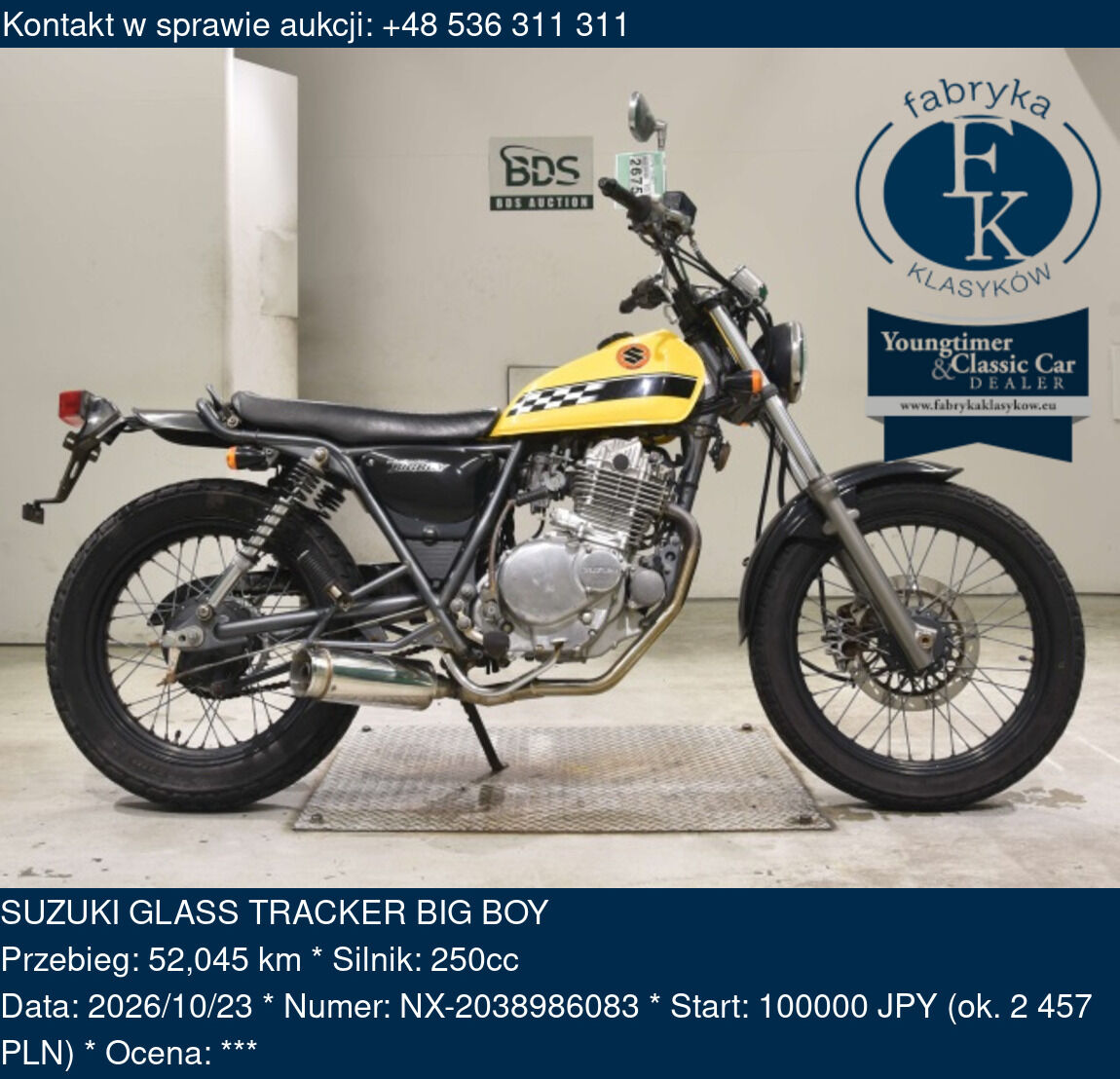 SUZUKI GLASS TRACKER BIG BOY  - zdjęcie 2