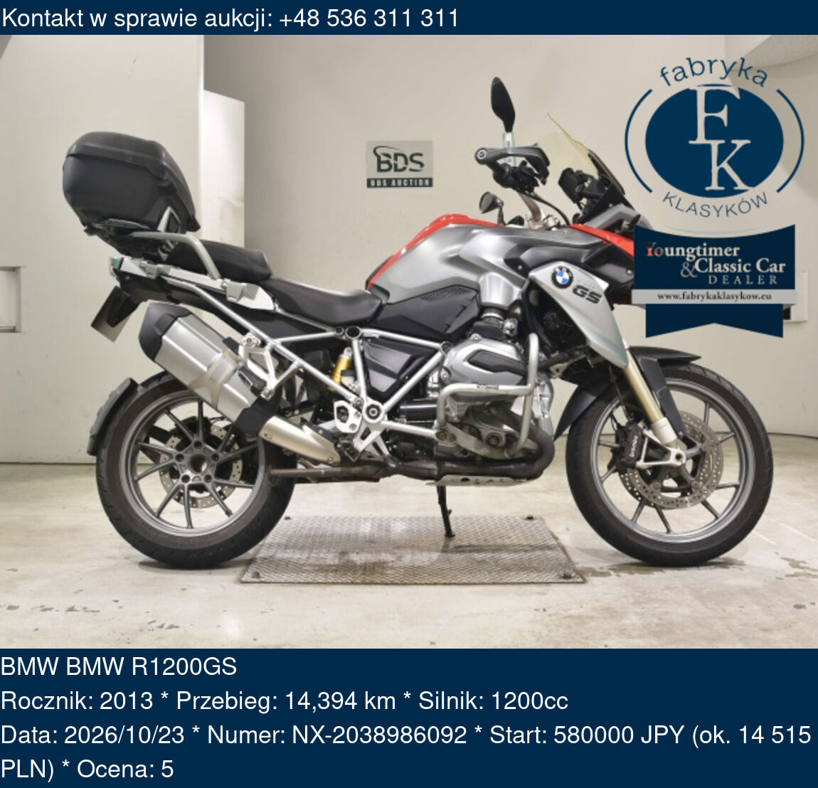 BMW BMW R1200GS 2013 - zdjęcie 2
