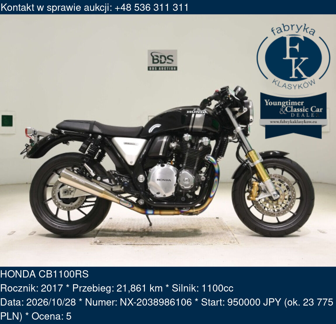 HONDA CB1100RS 2017 - zdjęcie 2