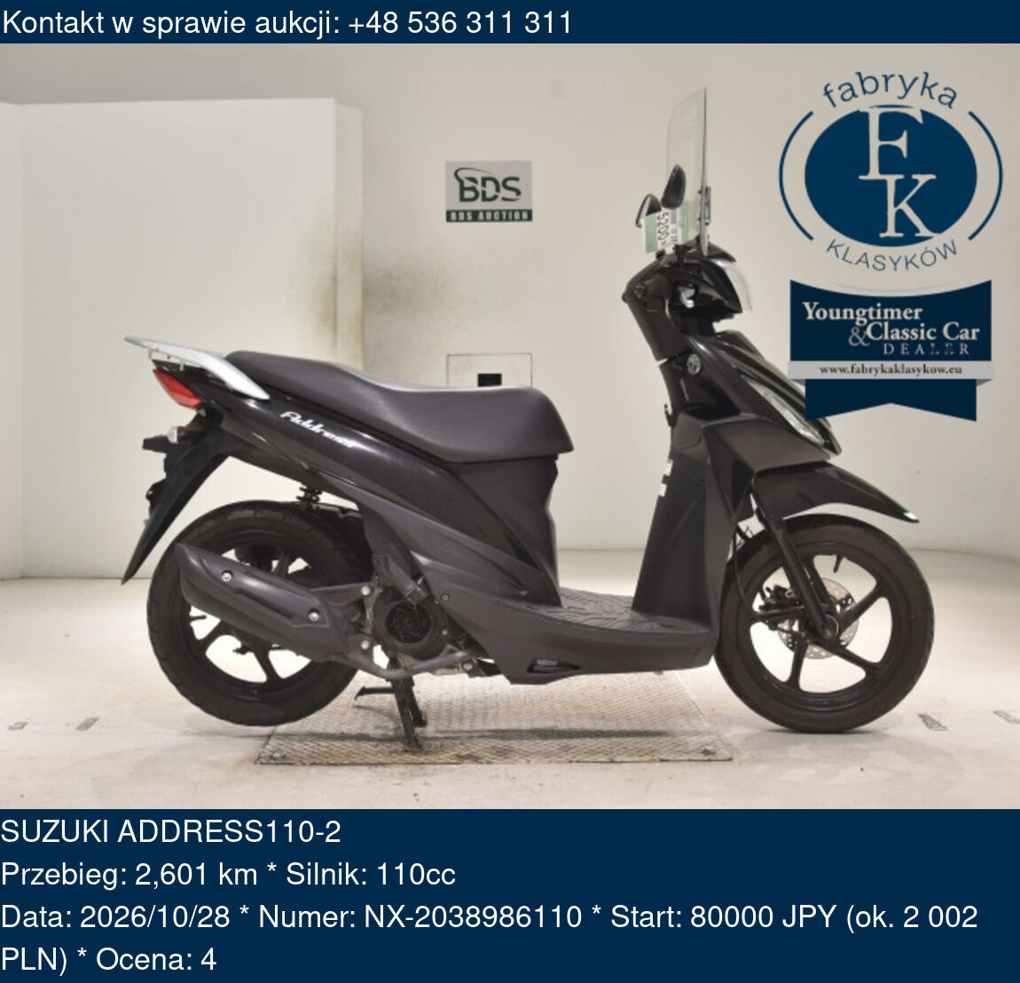 SUZUKI ADDRESS110-2  - zdjęcie 2