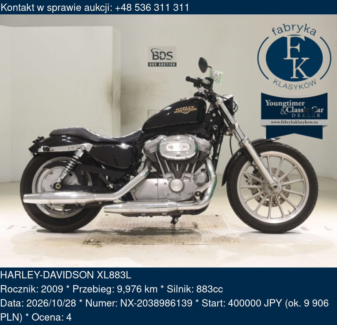 HARLEY-DAVIDSON XL883L 2009 - zdjęcie 2