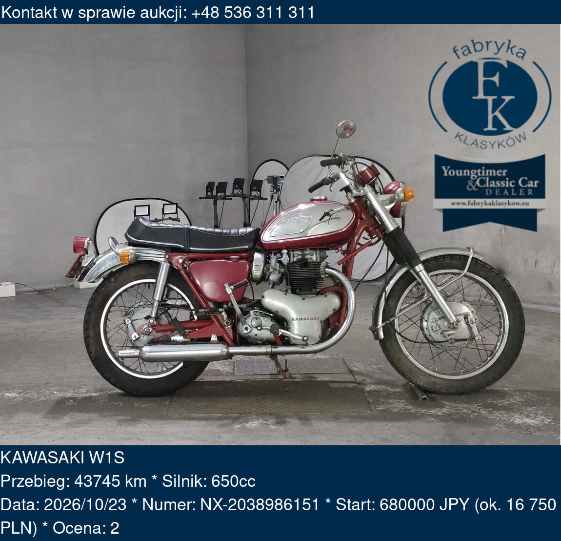 KAWASAKI W1S  - zdjęcie 2