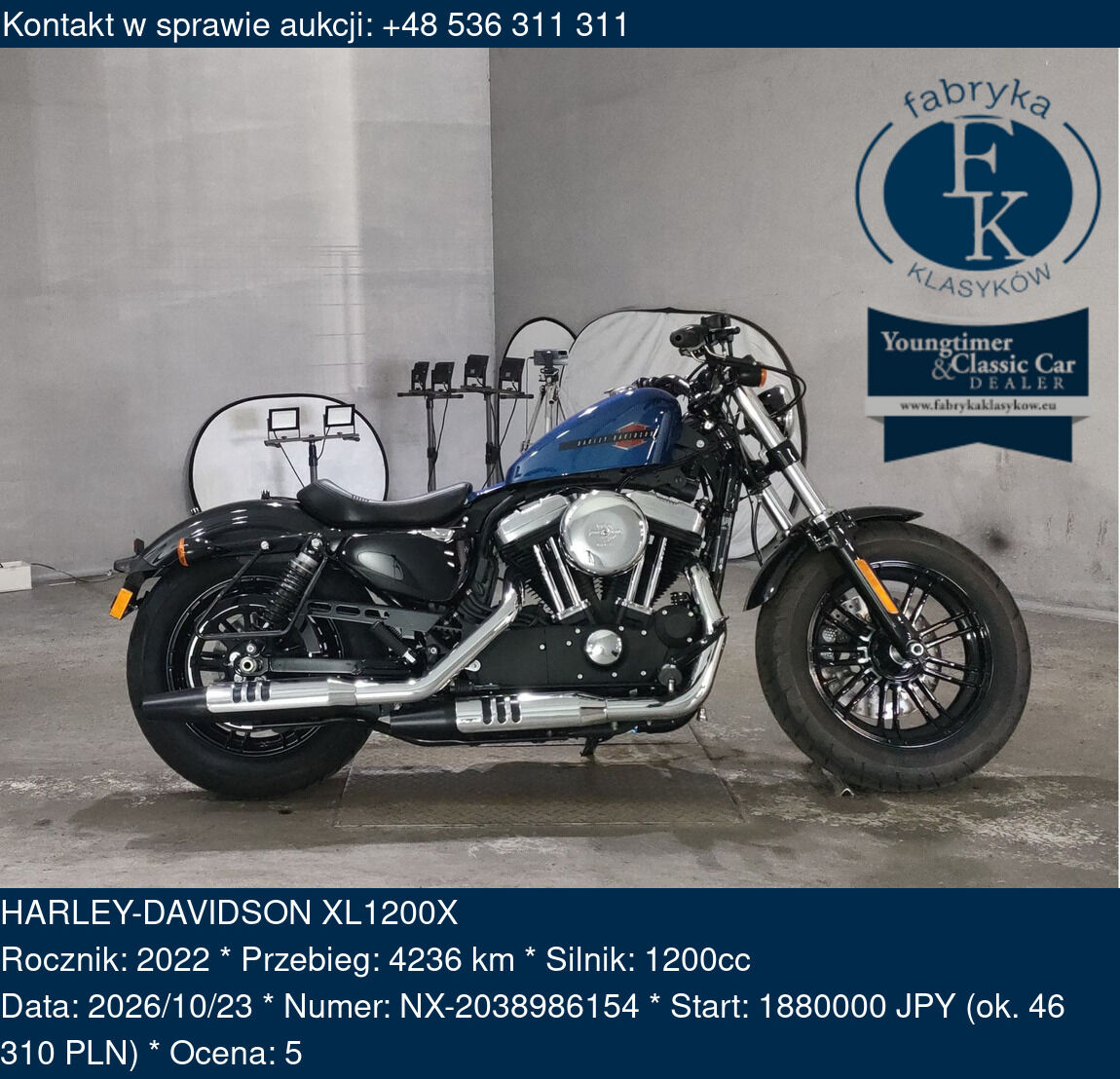 HARLEY-DAVIDSON XL1200X 2022 - zdjęcie 2