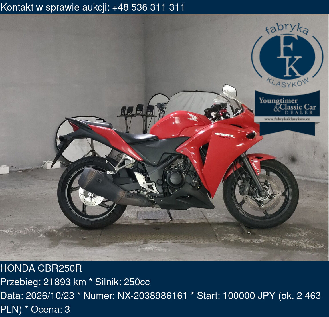 HONDA CBR250R  - zdjęcie 2