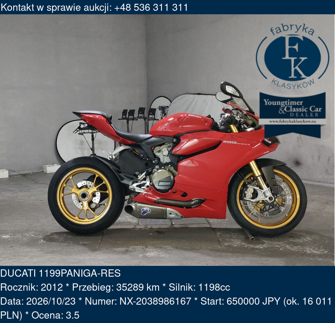 DUCATI 1199PANIGA-RES 2012 - zdjęcie 2