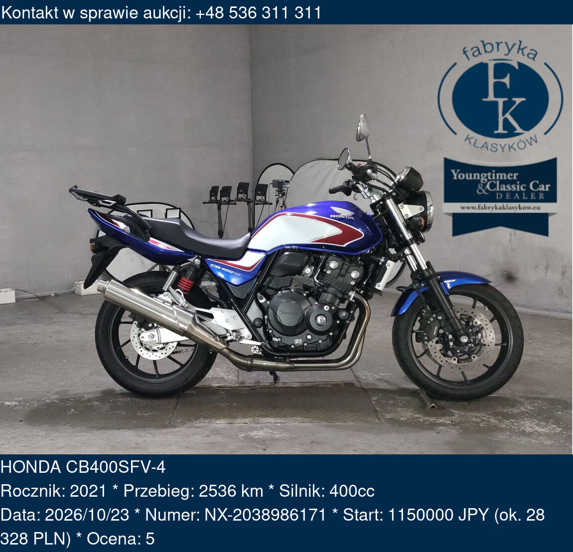 HONDA CB400SFV-4 2021 - zdjęcie 2