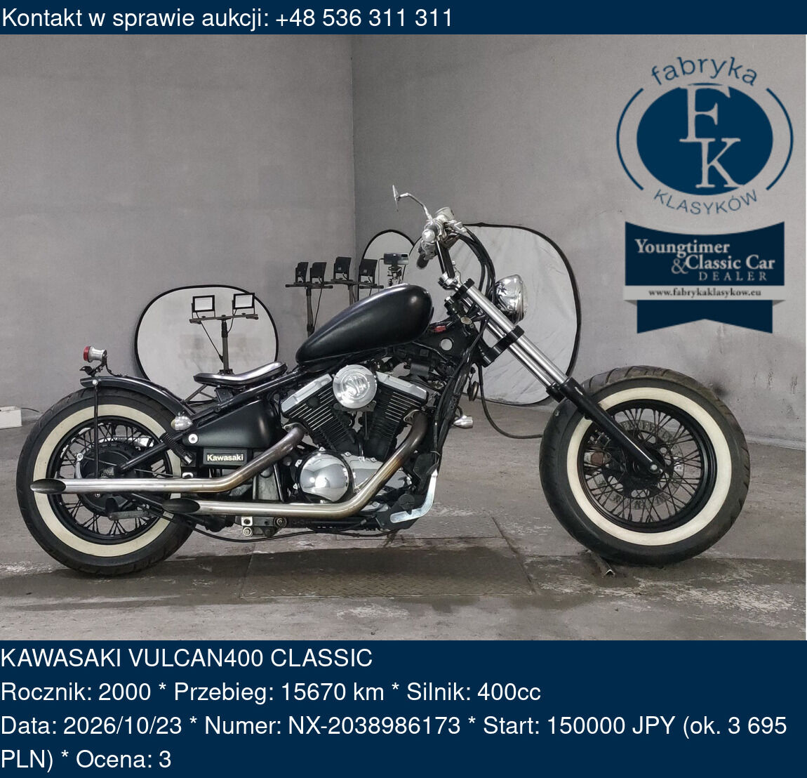 KAWASAKI VULCAN400 CLASSIC 2000 - zdjęcie 2