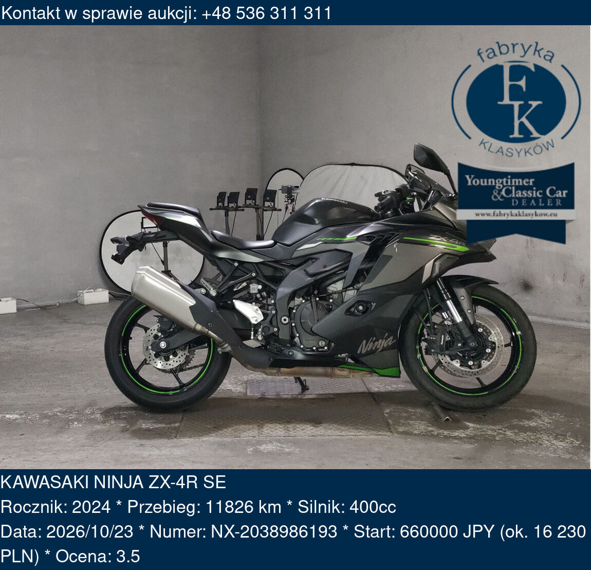 KAWASAKI NINJA ZX-4R SE 2024 - zdjęcie 2
