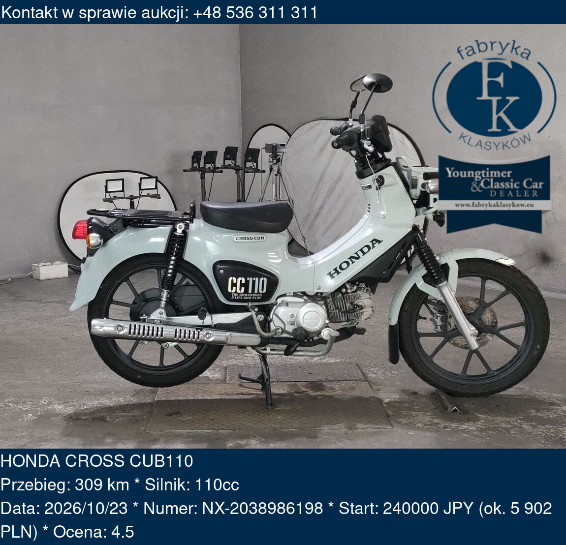 HONDA CROSS CUB110  - zdjęcie 2