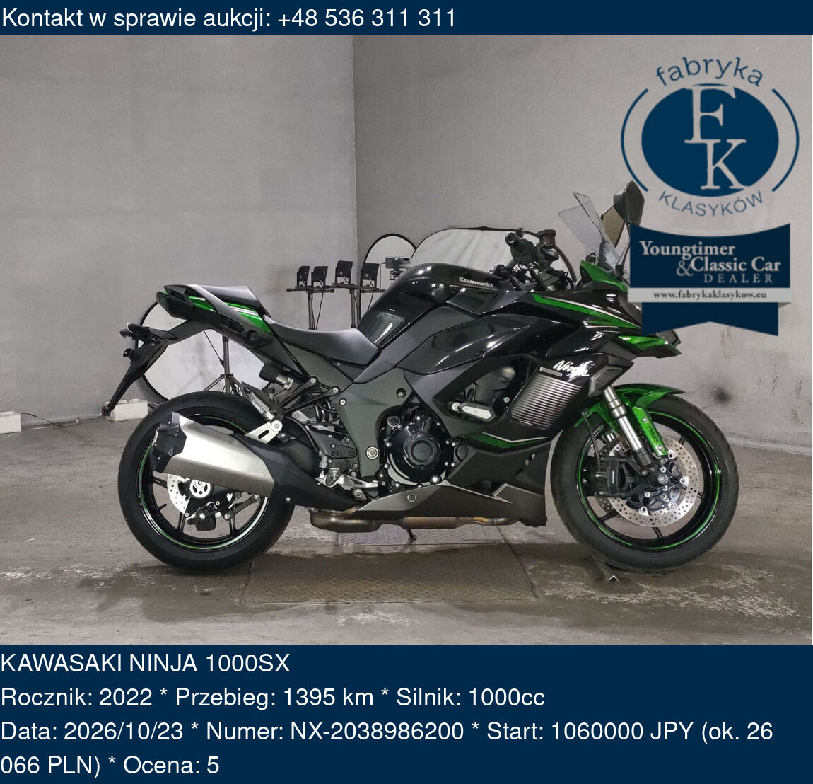 KAWASAKI NINJA 1000SX 2022 - zdjęcie 2