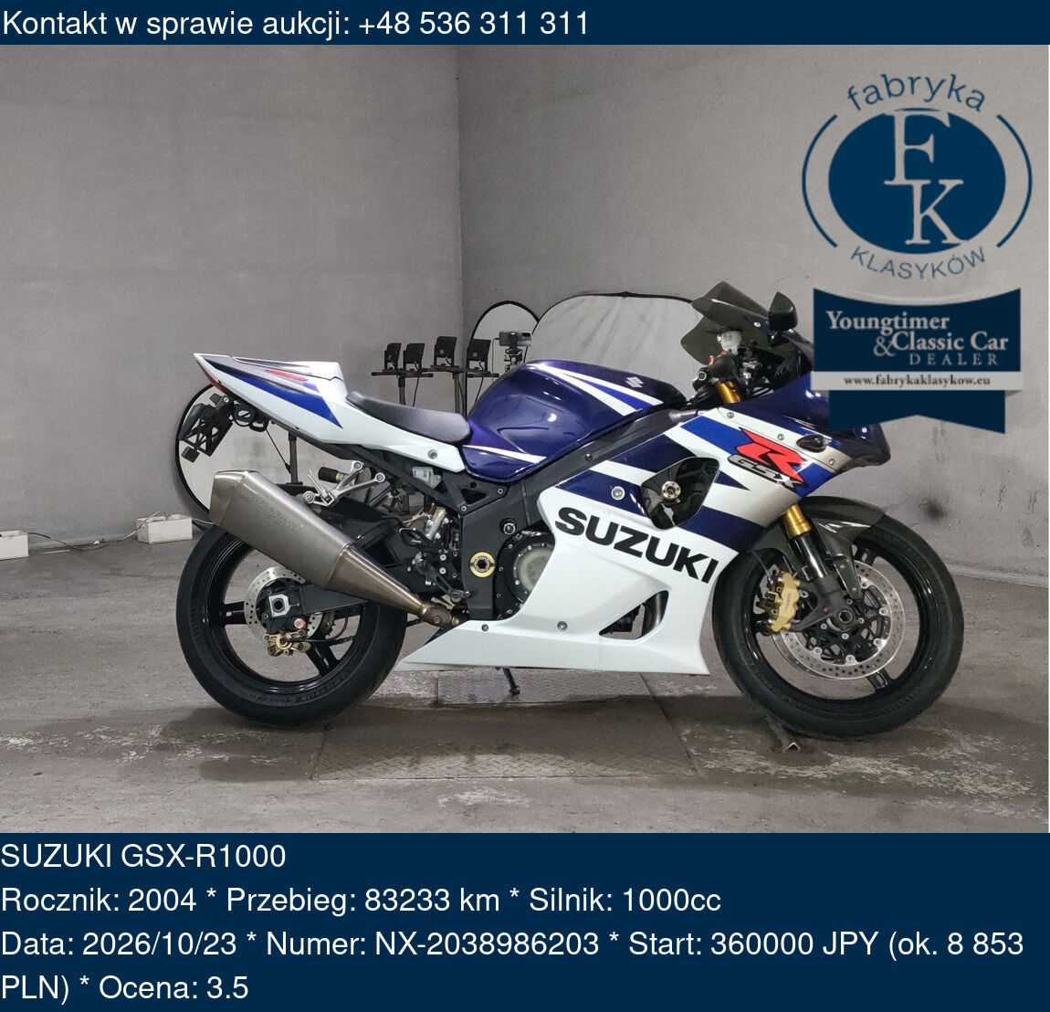 SUZUKI GSX-R1000 2004 - zdjęcie 2