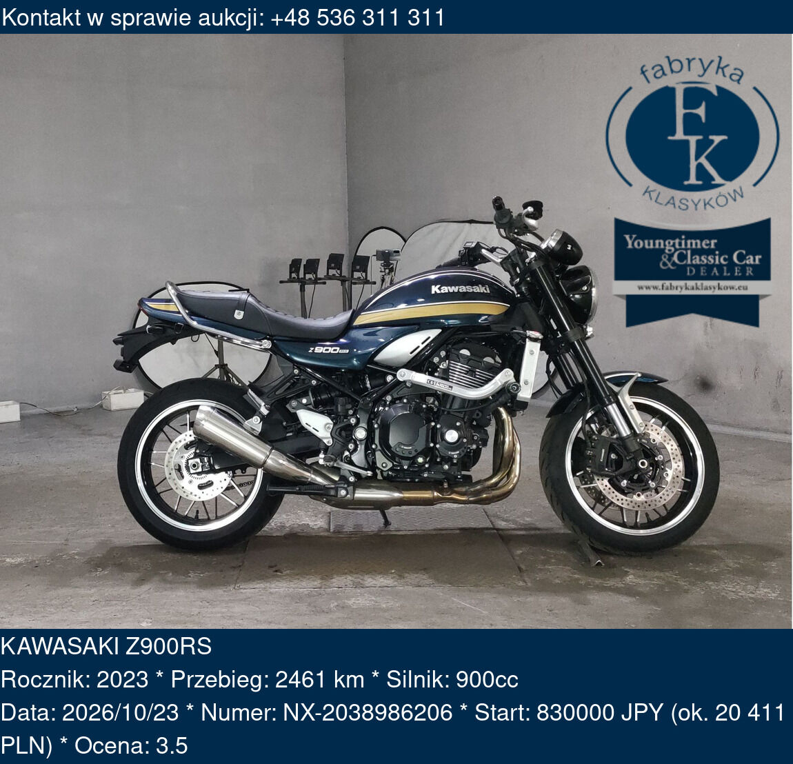 KAWASAKI Z900RS 2023 - zdjęcie 2