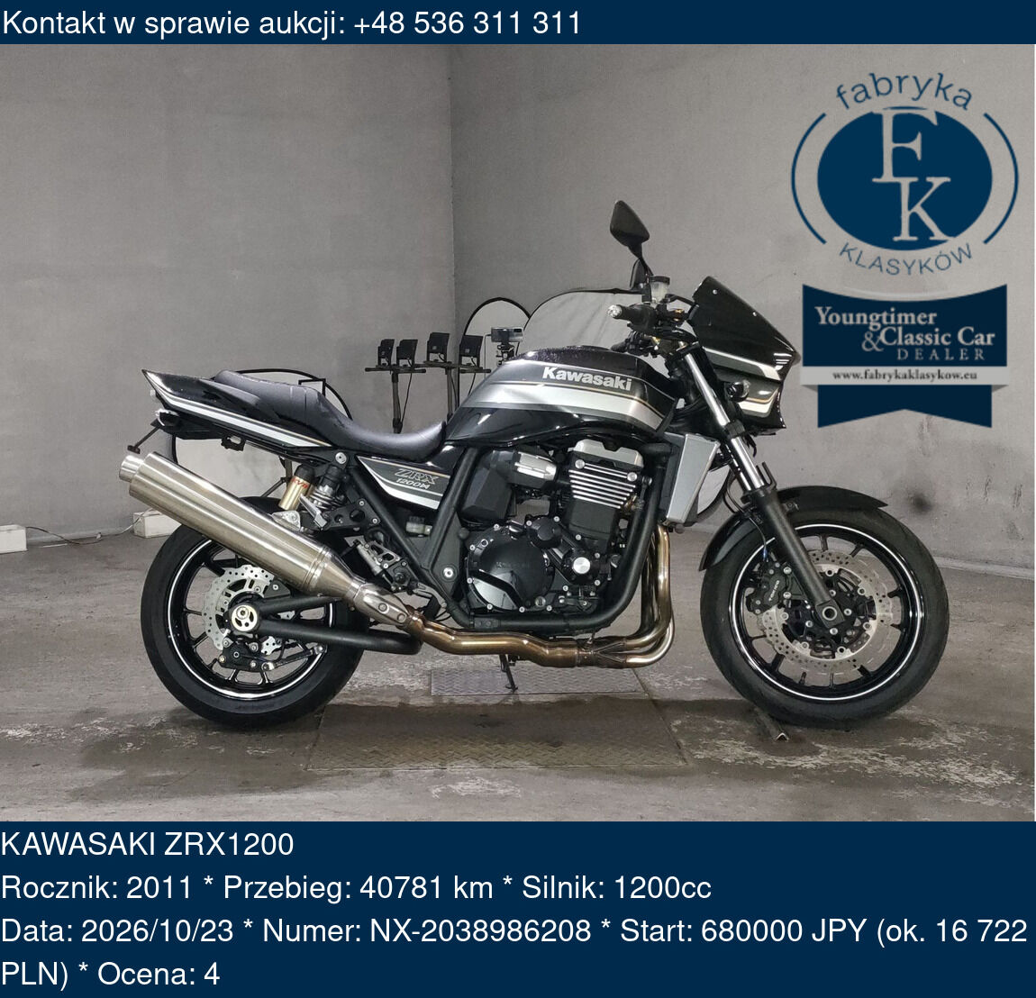 KAWASAKI ZRX1200 2011 - zdjęcie 2