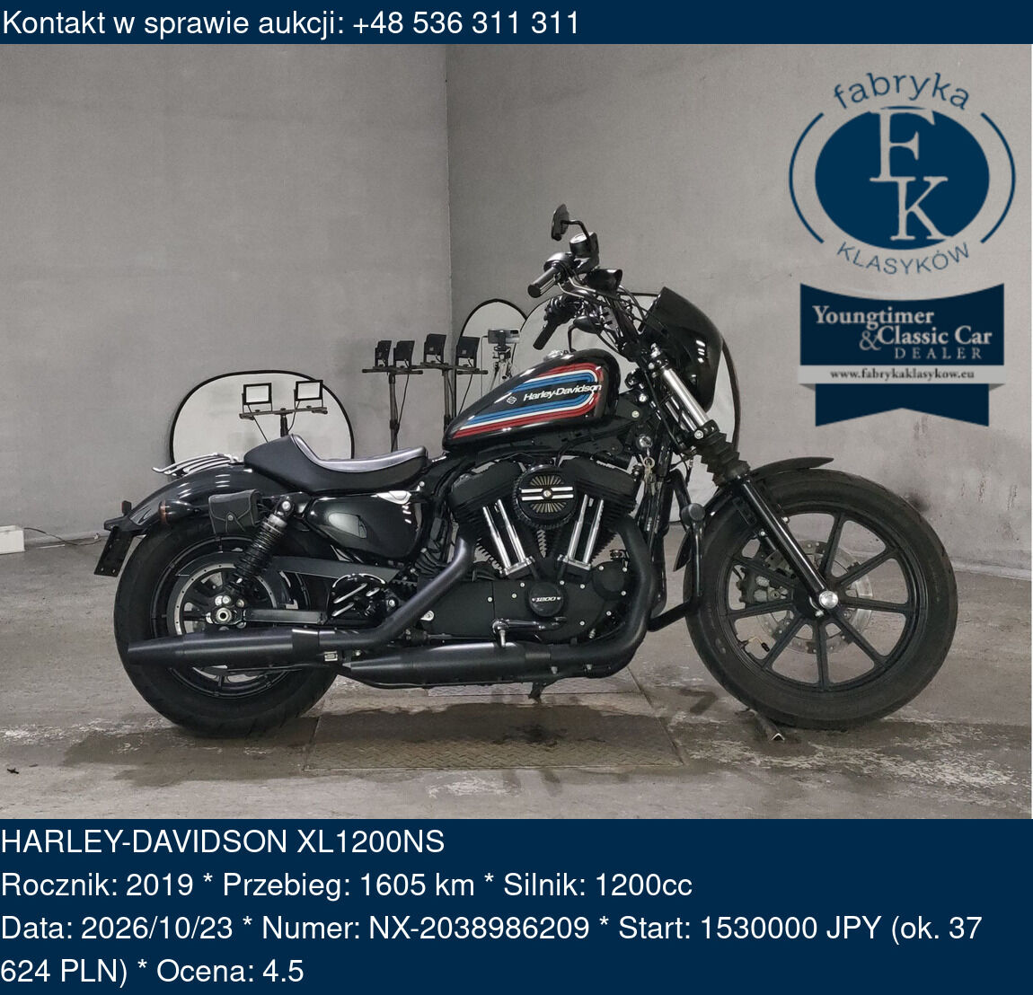 HARLEY-DAVIDSON XL1200NS 2019 - zdjęcie 2