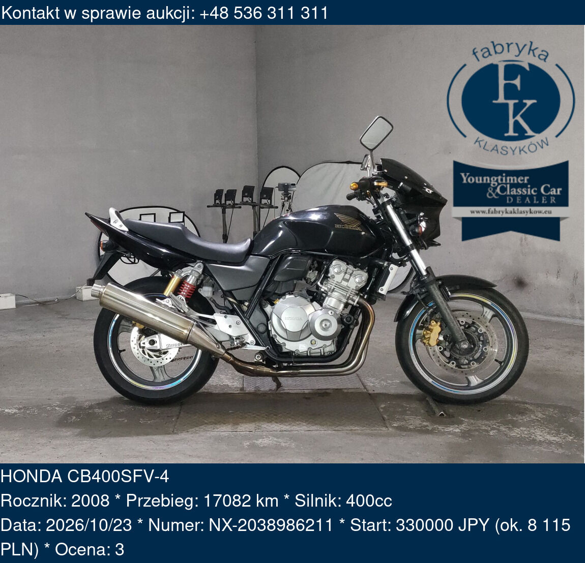 HONDA CB400SFV-4 2008 - zdjęcie 2