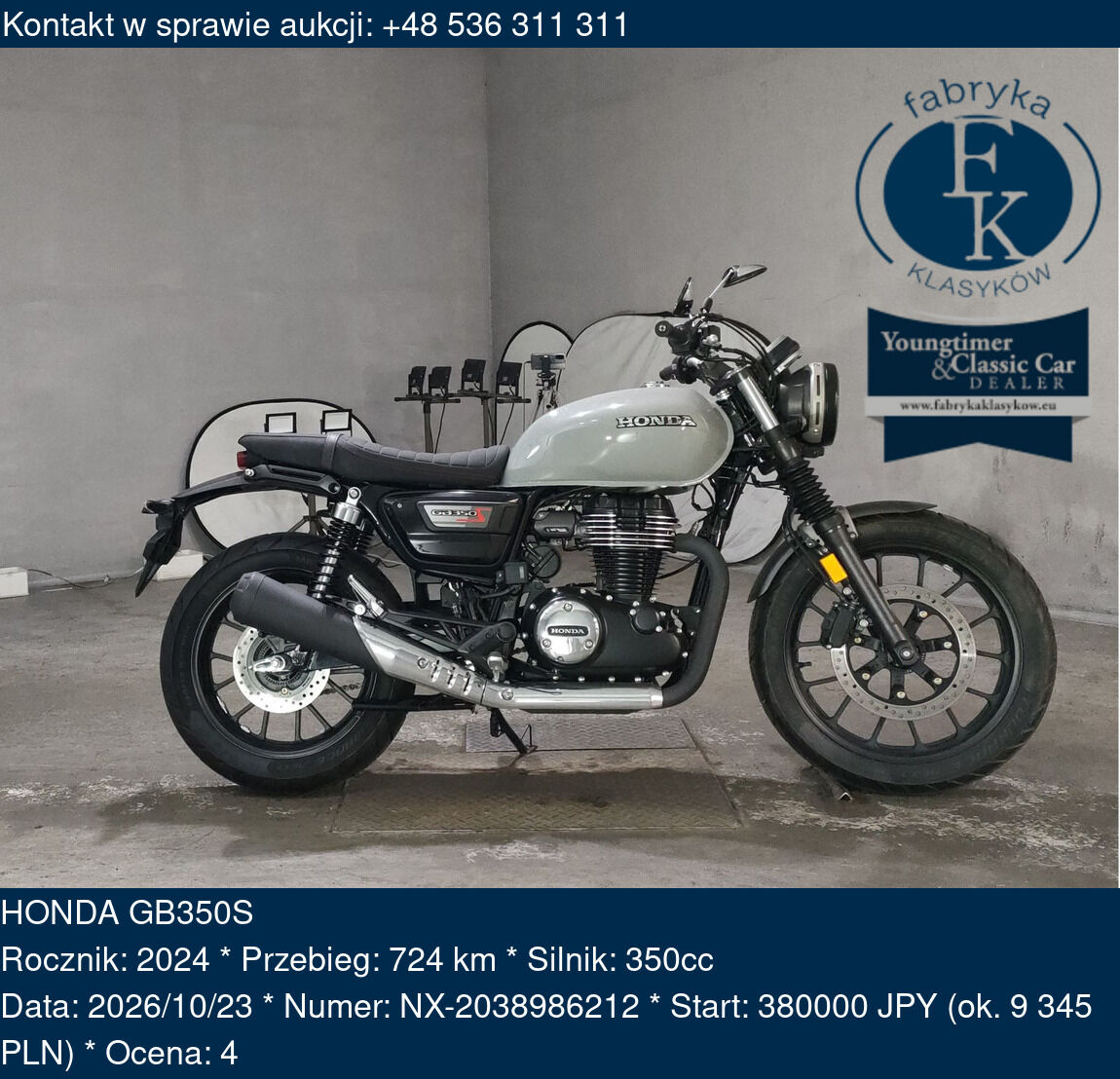 HONDA GB350S 2024 - zdjęcie 2