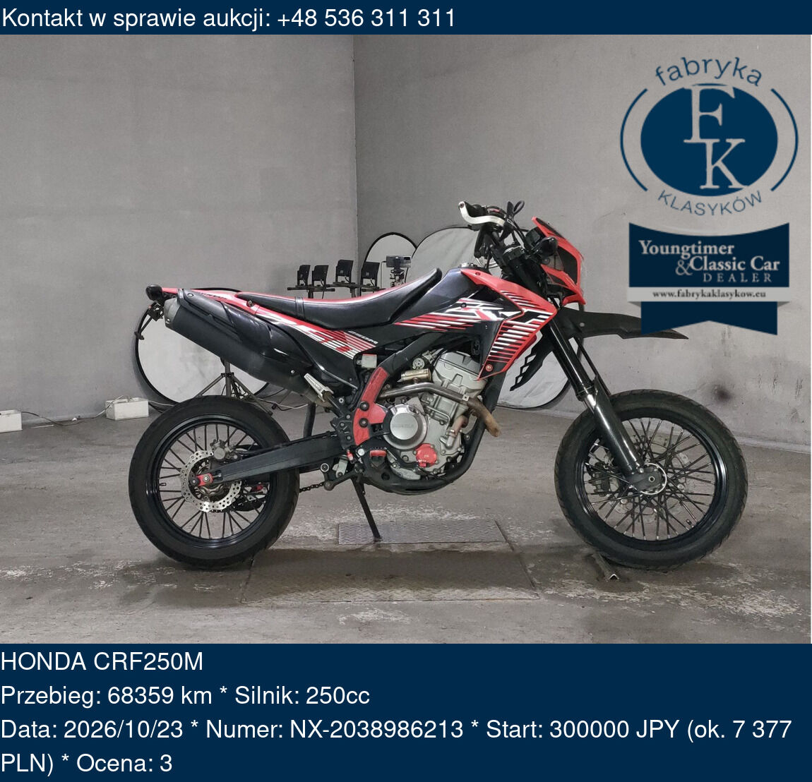 HONDA CRF250M - zdjęcie 2