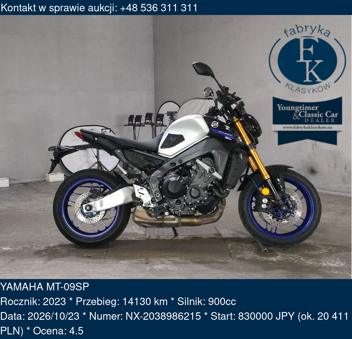 YAMAHA MT-09SP 2023 - zdjęcie 2