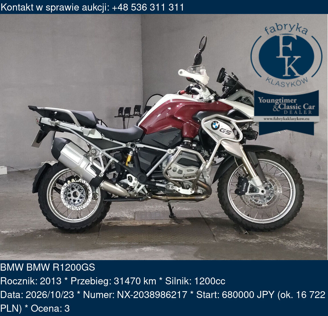 BMW BMW R1200GS 2013 - zdjęcie 2