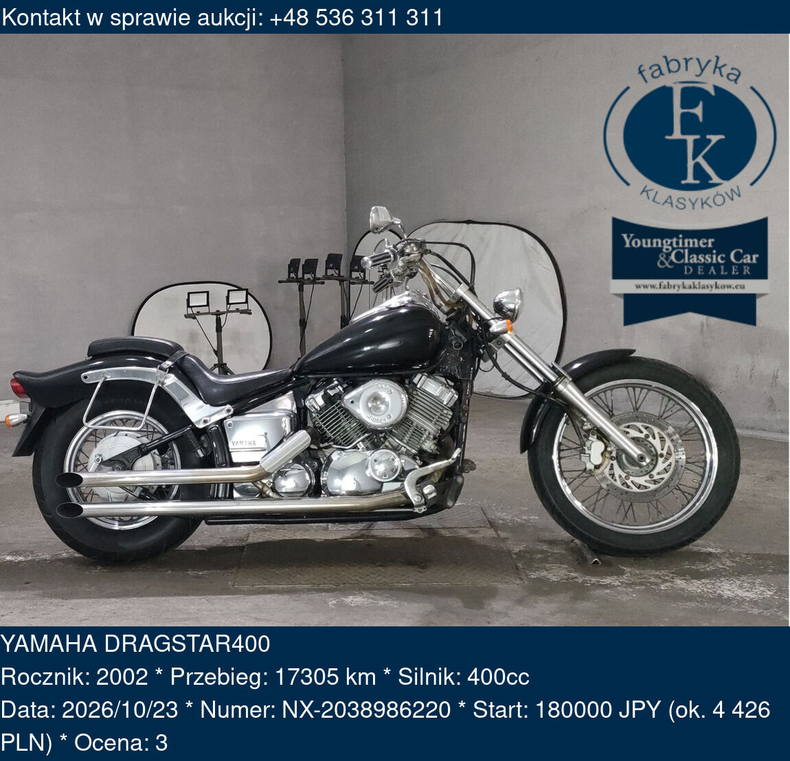 YAMAHA DRAGSTAR400 2002 - zdjęcie 2