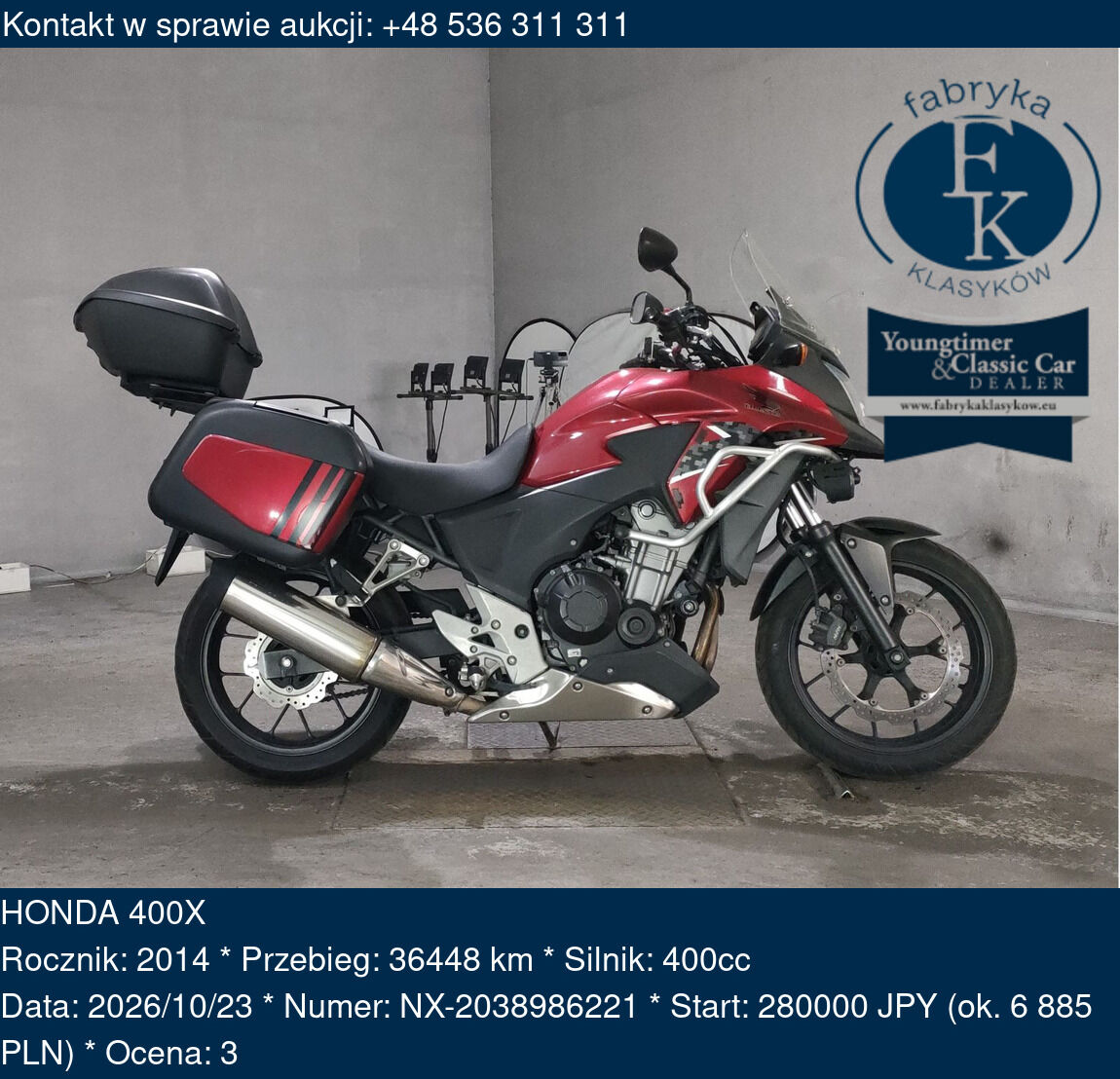 HONDA 400X 2014 - zdjęcie 2