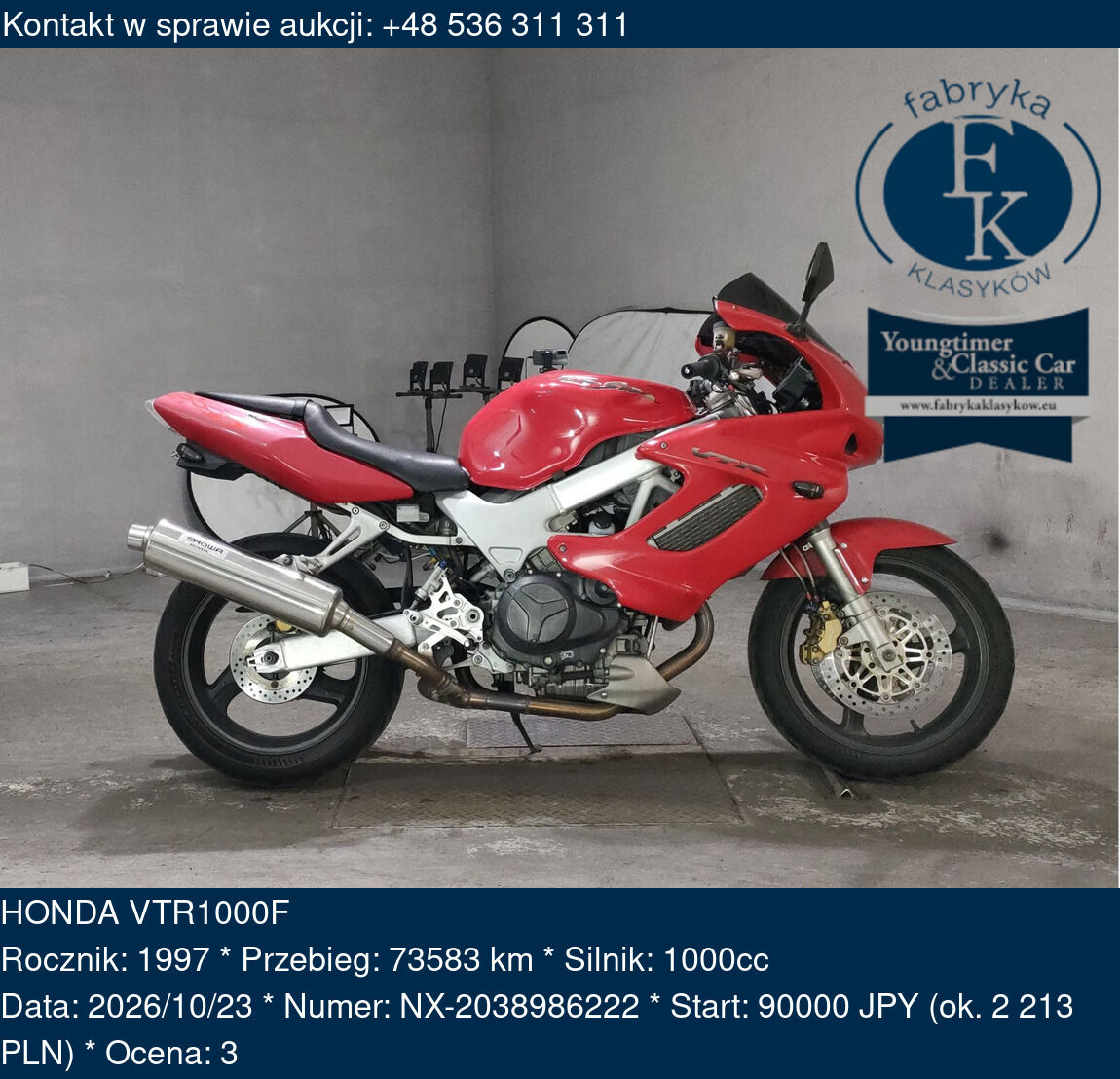 HONDA VTR1000F 1997 - zdjęcie 2