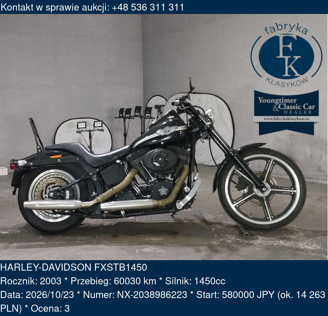 HARLEY-DAVIDSON FXSTB1450 2003 - zdjęcie 2