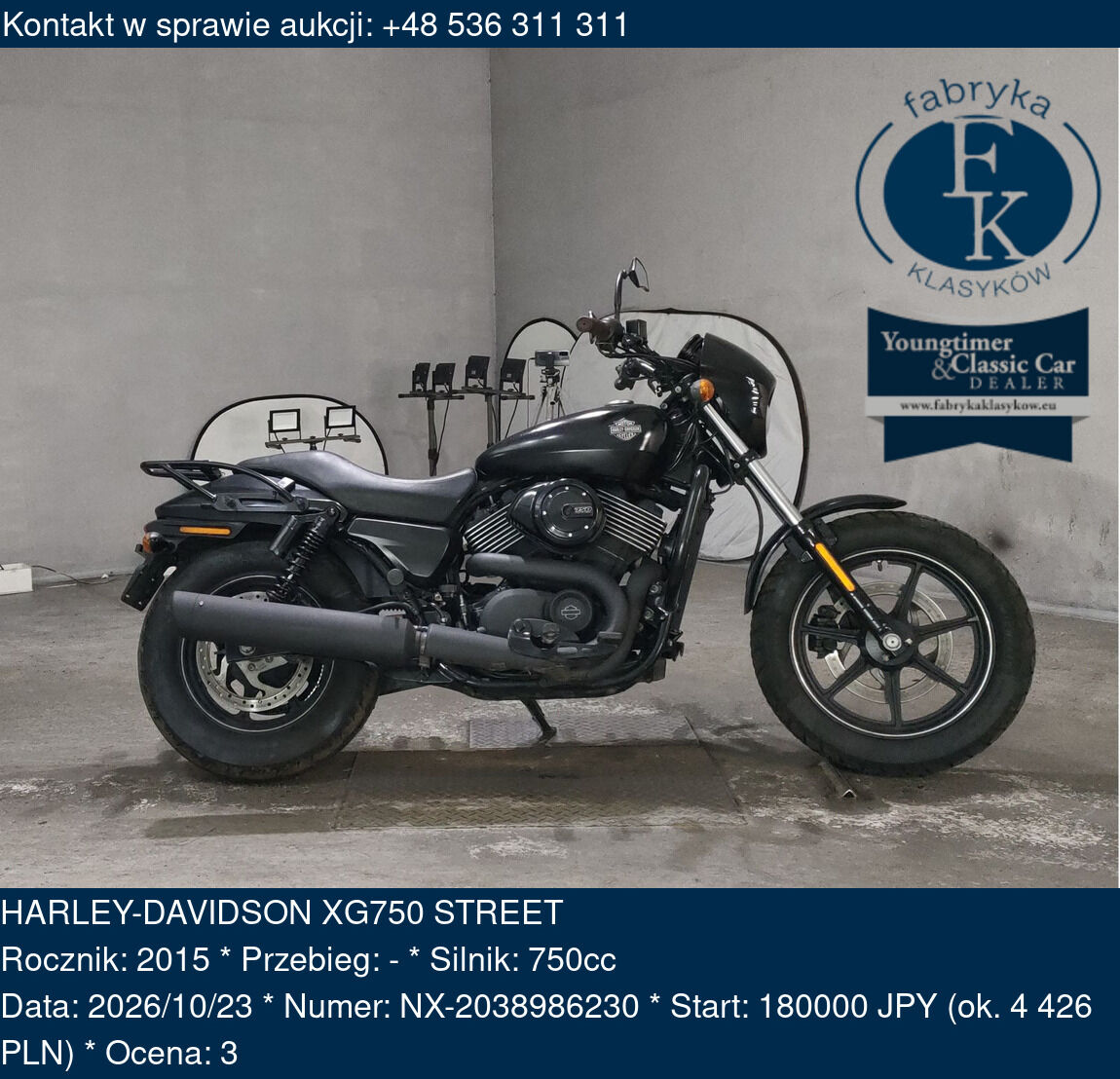 HARLEY-DAVIDSON XG750 STREET 2015 - zdjęcie 2